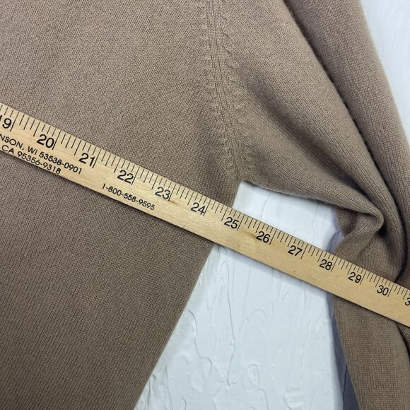 NWT Vintage George Men's Large Cashmere Sweater Long Sleeve Coffee Brown READ T - Picture 6 of 11